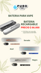 Batería de vapeo con  CBD